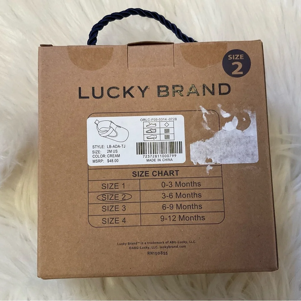 Lucky Brand Ada Crib Shoes - New in Box - Size 2